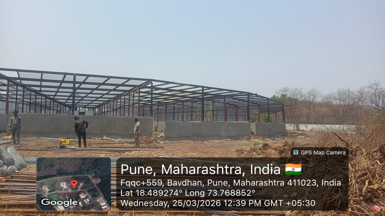 Structural Steel Roof Truss Installation
